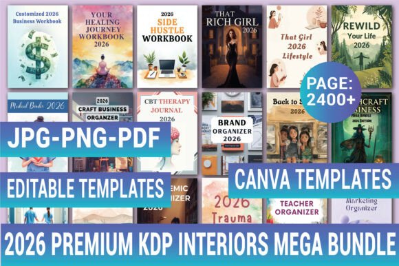 Download 2026 PREMIUM KDP INTERIORS MEGA BUNDLE - Bundle Collection