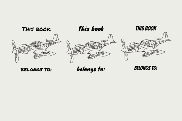 Download Vintage Plane This Book Belongs to - This book belongs to Collection