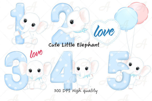 Download Little Elephant Happy Birthday Party - Premium Resources