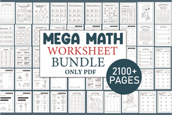 Download Ultimate Math Worksheets Bundle for Kids - Bundle Collection