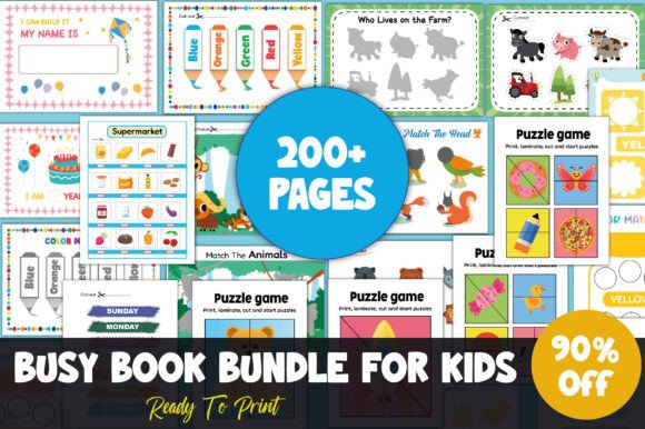 Download Busy Book Mega Bundle – 200+ Printable - Bundle Collection