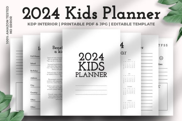 Download 2024 Kids Planner Kdp Interior - Kids planner Collection