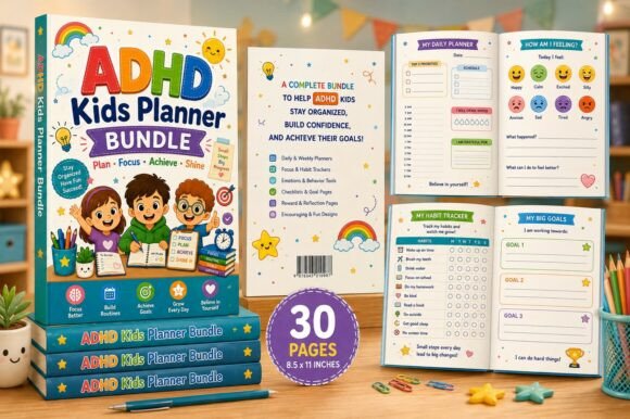 Download ADHD Kids Planner Bundle - Bundle Collection
