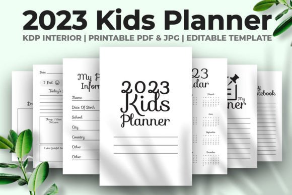 Download 2023 Kids Planner KDP Interior - Kids planner Collection