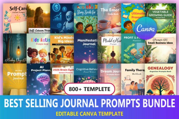 Download 📝 Best Selling Journal Prompts Bundle - Bundle Collection