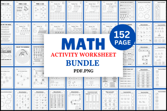 Download Kindergarten Math Activity Book Bundle - Bundle Collection