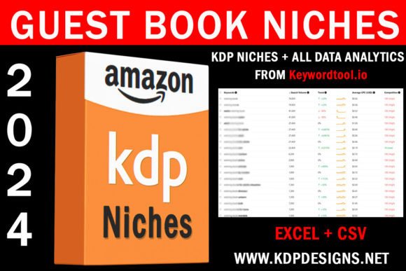 Download Amazon KDP Guest Book Niches 2024 - Premium Resources