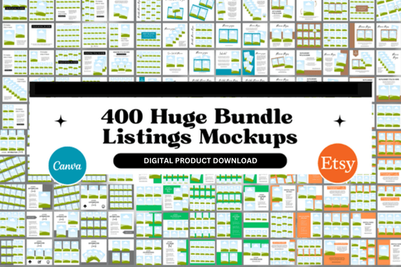 Download 400 Huge Bundle Listing Mockups - Bundle Collection
