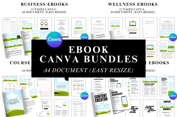 Download Editable Ebook Template Bundles - Bundle Collection